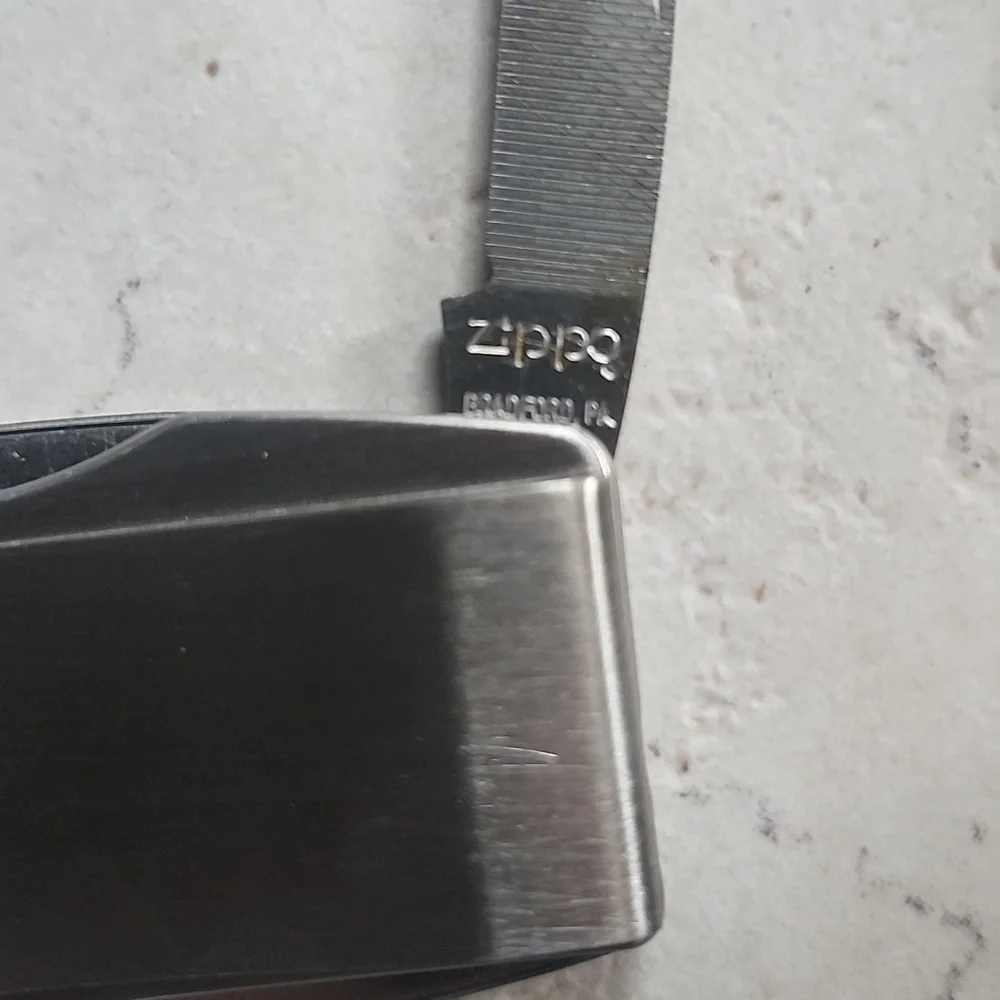 Masters Zippo Silver Money Clip with Yellow and Green Logo Rare!!!!